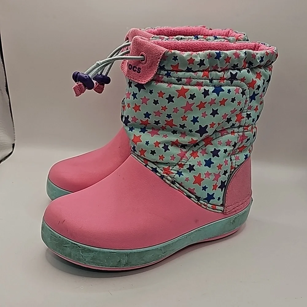 Crocs - CB LODGEPOINT GRAPHIC WNTRBT Pink / Blue size 12c